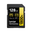 Lexar Professional SDXC Memory Card 1800x 64GB Class 10 UHS-II U3 GOLD Series 2/PK
