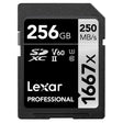 Lexar Professional SDXC Memory Card 1667x 256GB Class 10 UHS-II U3 V60