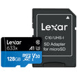Lexar High Performance MicroSDXC 633x UHS-I w/ SD Adapter 128GB