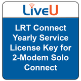 LiveU LRT Connect Yearly Service License Key for 2-Modem Solo Connect
