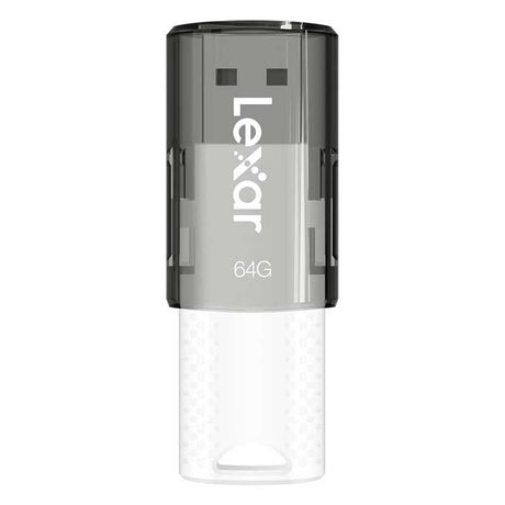 Lexar 64GB JumpDrive S60 USB 2.0 Flash Drive w/ cap White/Black