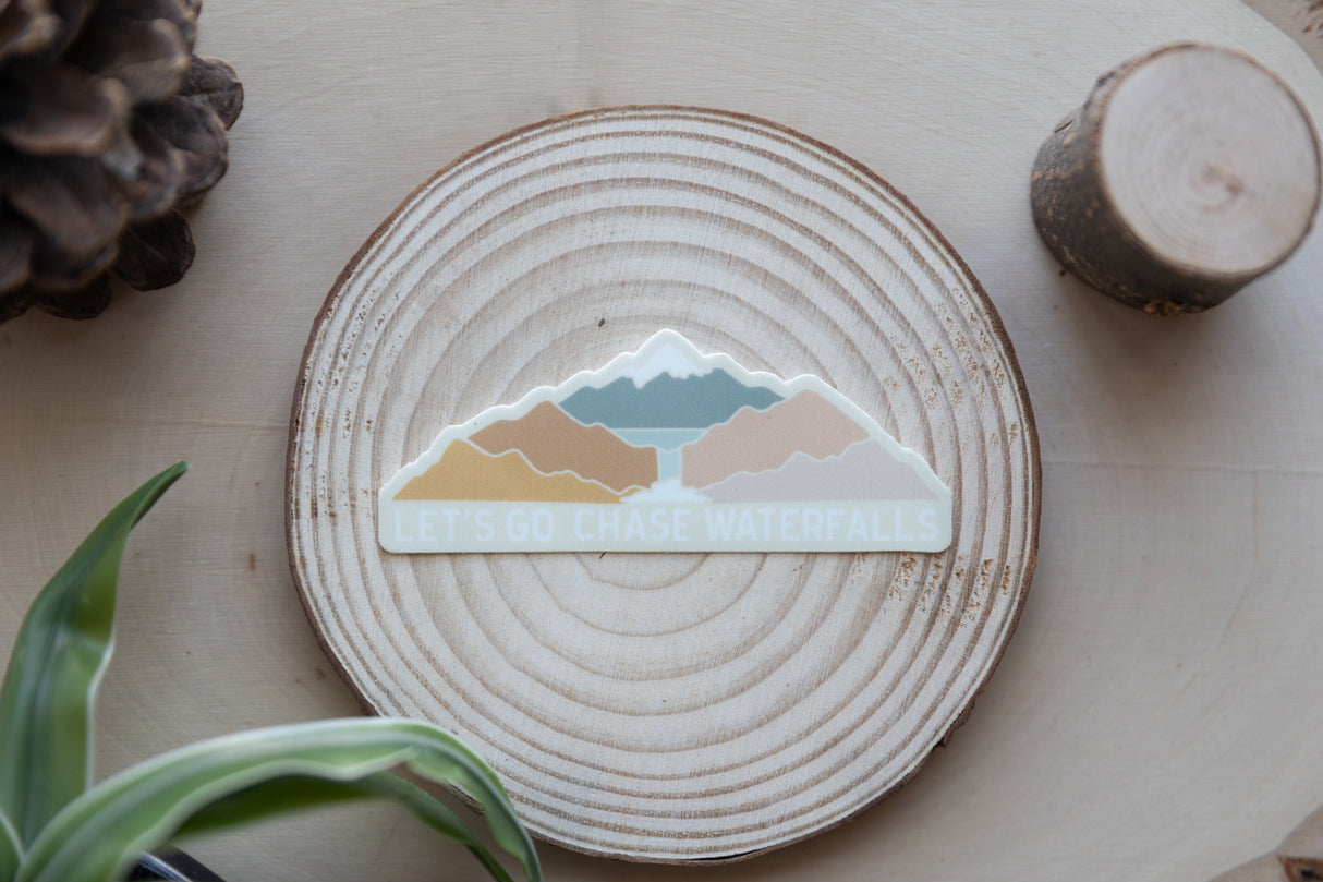 Let's Go Chase Waterfalls Sticker