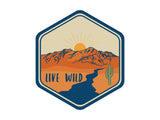 Live Wild Sticker