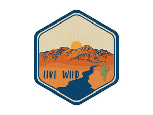 Live Wild Sticker
