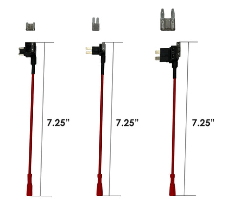 Rexing Fuse Tap and Add-a-Circuit Adapter with LP-mini, Mini Fuse, Micro2 blade fuse adapters
