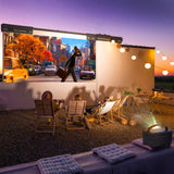 Rexing PV7 Pro Smart DLP Projector 600ANSI with 3D Projection, Wi-Fi, Bluetooth