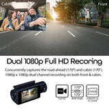 Rexing V3 Bundle Dual Camera Front and Inside Cabin Full HD 1080p with WiFi and Built-in GPS