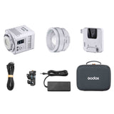 Godox ML150RF Palette LED light angled view showing control panel and display