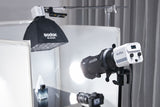 Godox ML60II Bi-Color LED Monolight (White) — with softbox