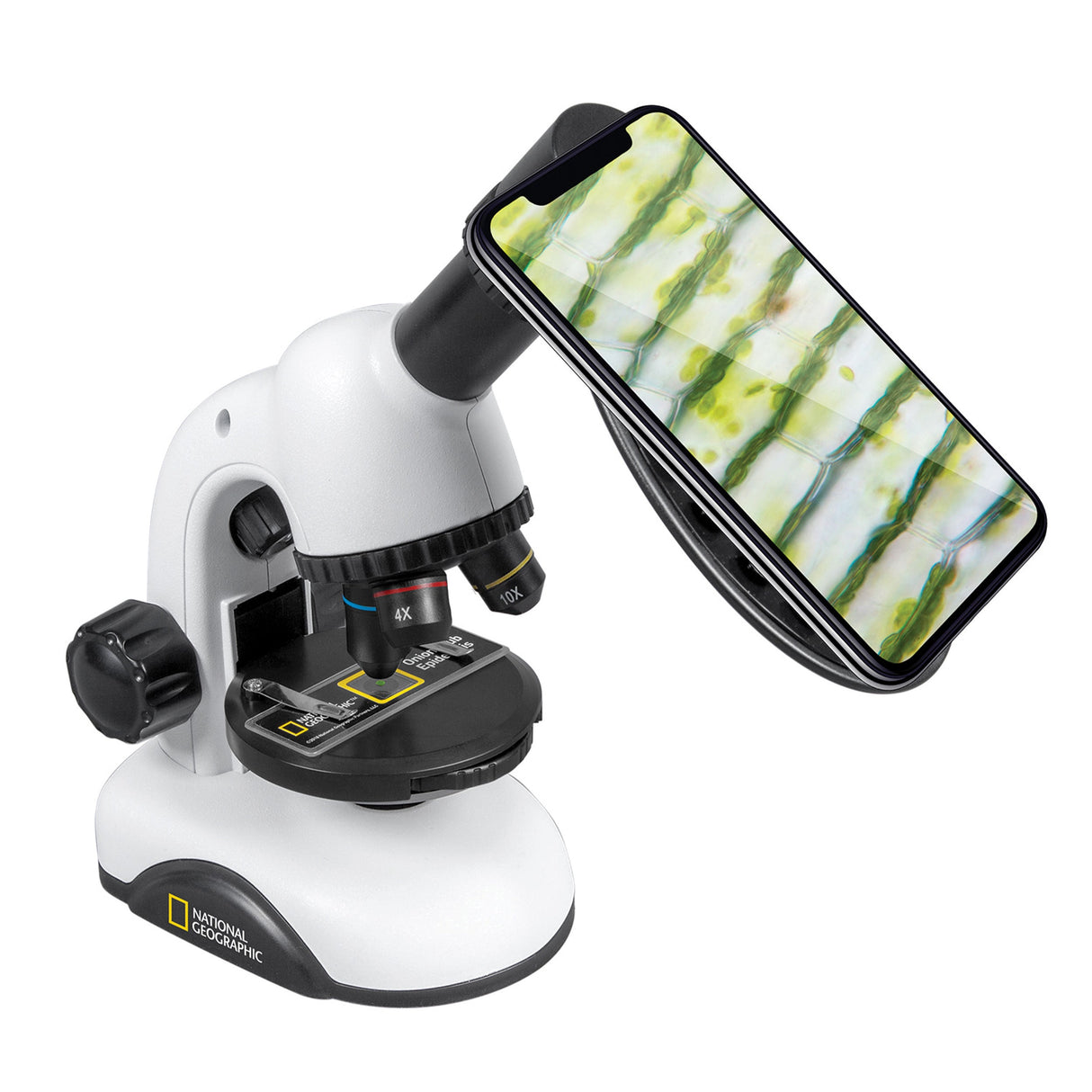 National Geographic 40x-640x Magnification Microscope with Smartphone Camera Adapter
