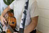 Parks in Black and White Guitar Strap