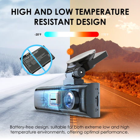 Rexing - V1P Flex X4 4K WiFi Dual Dash Cam - Black