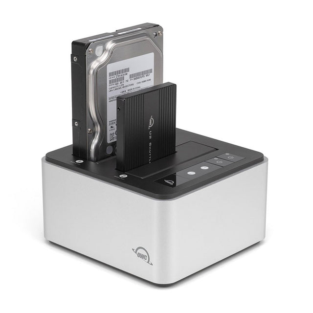OWC Dual-Bay Drive Docking Solution 2.5-in and 3.5-in NVMe U.2 SATA Drives
