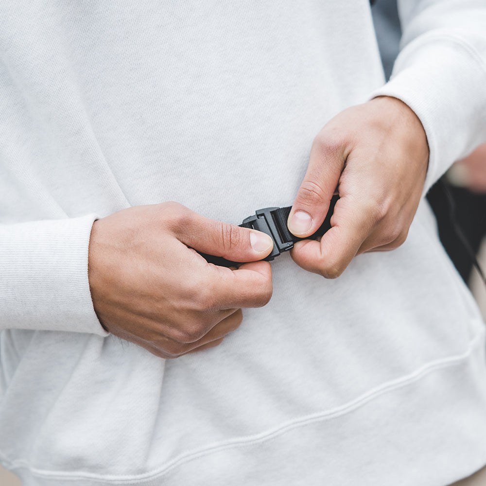 OneGo backpack waist strap duraflex buckle