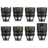 NiSi ATHENA PRIME Full Frame Cinema Lens MASTER Kit with 8 Lenses 14mm T2.4, 18mm T2.2, 25mm T1.9, 35mm T1.9, 40mm T1.9, 50mm