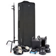 Think Tank Photo Production Manager 50 V2.0 rolling case, right side view with gear