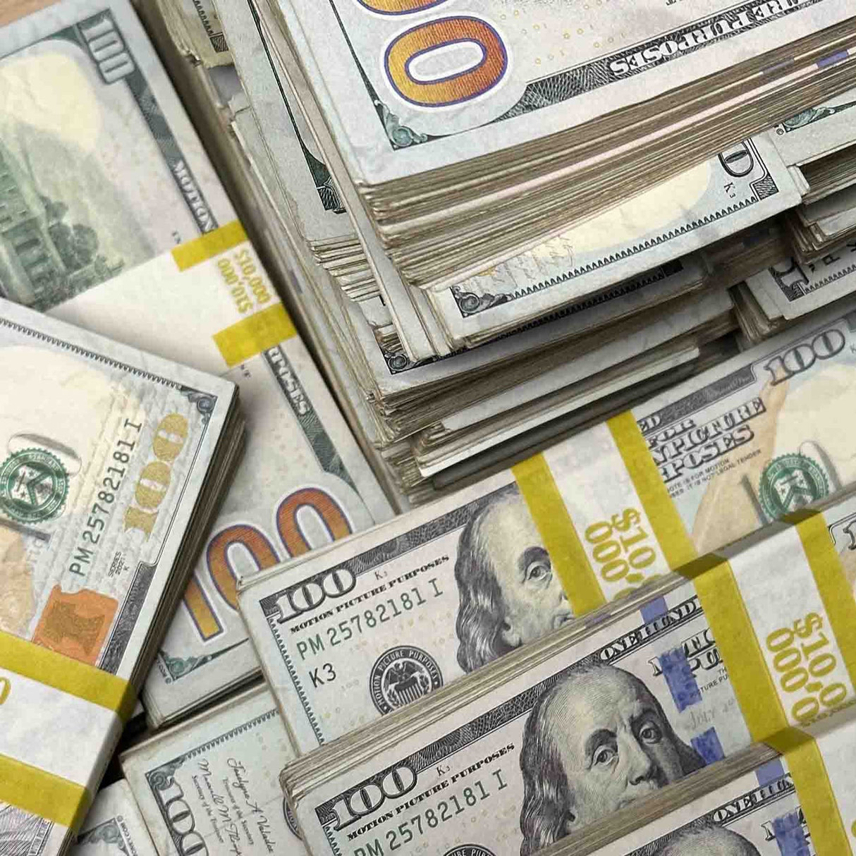 $500,000 RealAged Full Print New Series Stacks & Duffel Bag