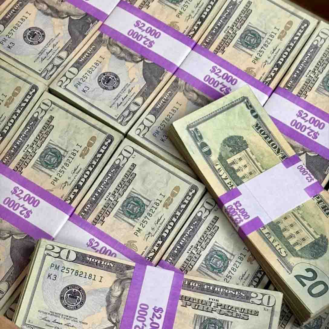 $2,000 ✔️RealAged™ Full Print New Series Prop Money Stack
