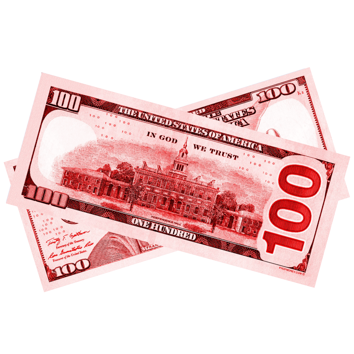 100x $100 New Series Red Bills