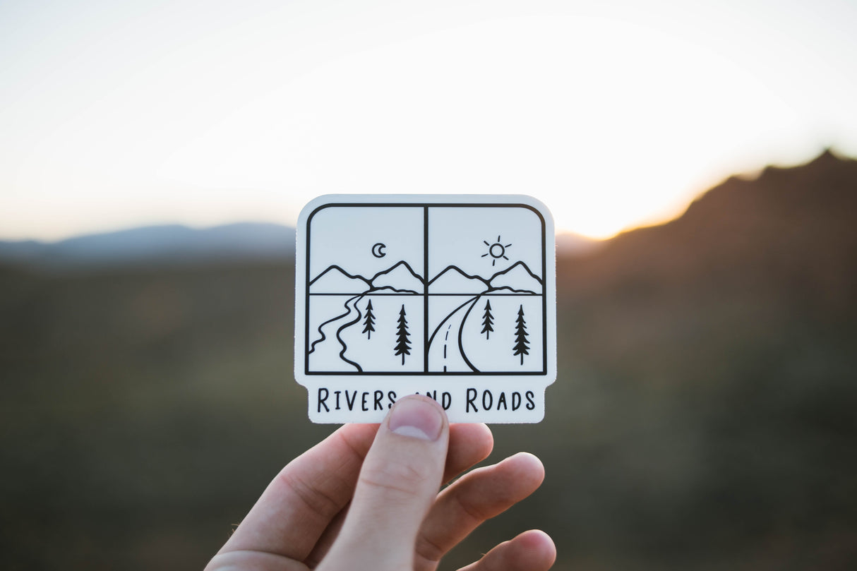 Rivers and Roads Sticker