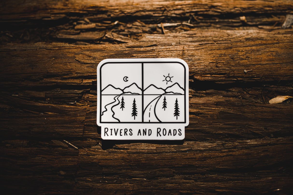 Rivers and Roads Sticker
