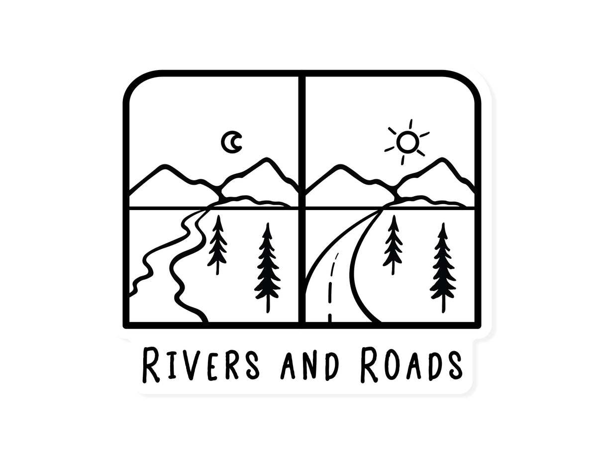 Rivers and Roads Sticker