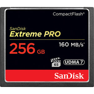 SanDisk Extreme Pro CompactFlash Memory Card 160 Mbps 256GB