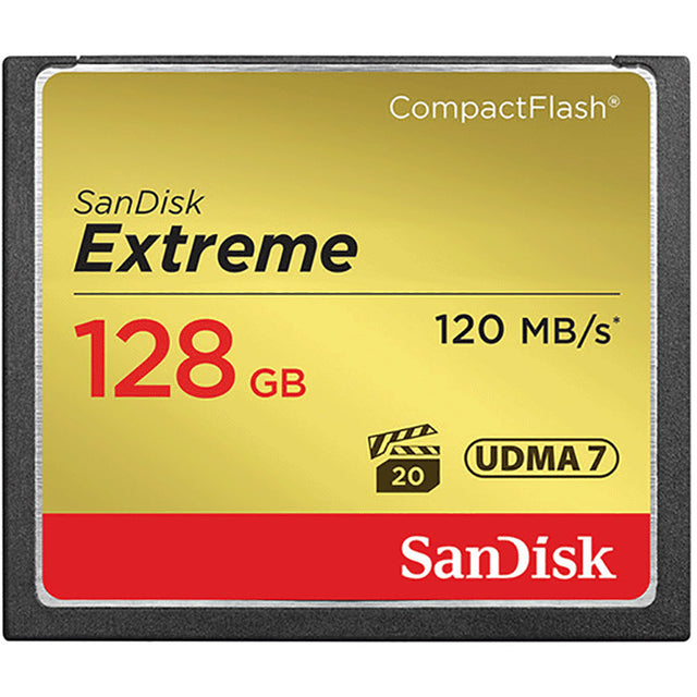 SanDisk Extreme CompactFlash Memory Card 120 Mbps 128GB