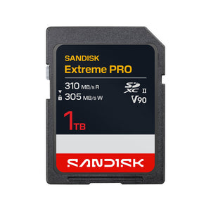 SanDisk Extreme Pro SDXC Memory Card UHS-II V90 1.0TB