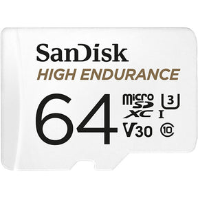 SanDisk High Endurance MicroSDXC U3 V30 C10 Full HD recording w/Adapter 64GB