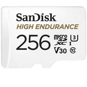 SanDisk High Endurance MicroSDXC U3 V30 C10 Full HD recording w/Adapter 256GB