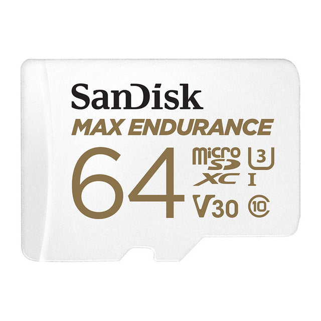 SanDisk MAX Endurance MicroSDXC U3 V30 C10 Full HD recording w/Adapter 64GB