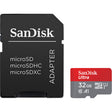 SanDisk Ultra microSDHC Memory Card C10 UHS U1 A1 Card W/Adapter 32GB