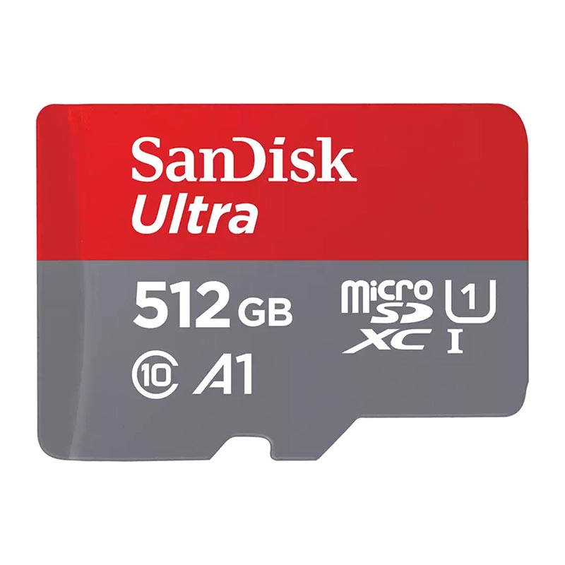 SanDisk Ultra microSDHC Memory Card C10 UHS U1 A1 Card W/Adapter 512GB