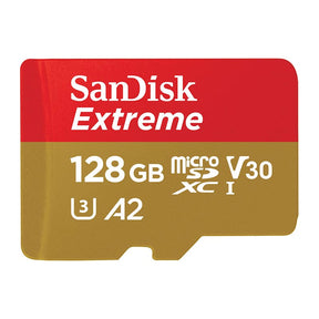 SanDisk Extreme microSDXC Memory Card UHS-I 4K Class 10 w/ Adapter 128GB