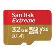 SanDisk Extreme microSDHC Memory Card UHS-I 4K Class 10 w/ Adapter 32GB