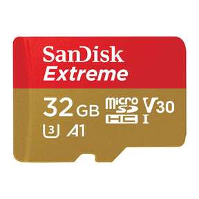 SanDisk Extreme microSDHC Memory Card UHS-I 4K Class 10 w/ Adapter 32GB