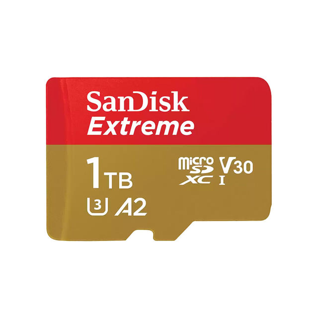 SanDisk Extreme microSDXC Memory Card UHS-I 4K Class 10 w/ Adapter 190/130MBs V30 1TB