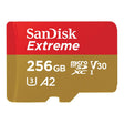 SanDisk Extreme microSDXC Memory Card UHS-I 4K Class 10 w/ Adapter 190/130MBs V30 256GB