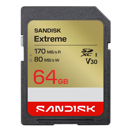 SanDisk Extreme SDXC Memory Card UHS-I V30 64GB