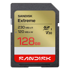 SanDisk Extreme SDXC Memory Card UHS-I V30 128GB