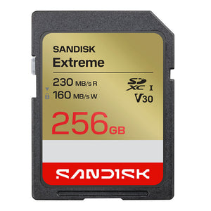 SanDisk Extreme SDXC Memory Card UHS-I V30 256GB