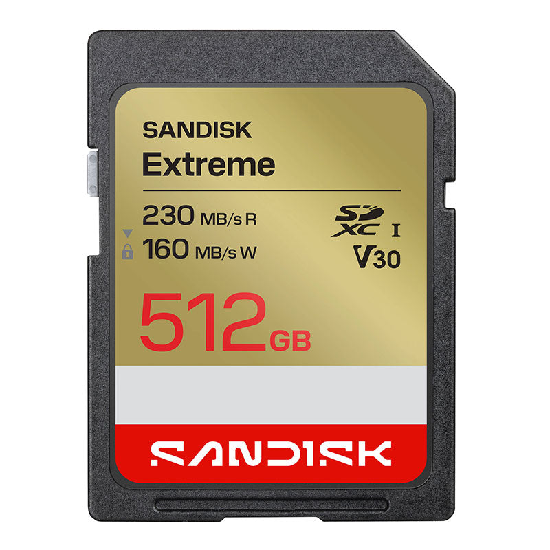 SanDisk Extreme SDXC Memory Card UHS-I V30 512GB