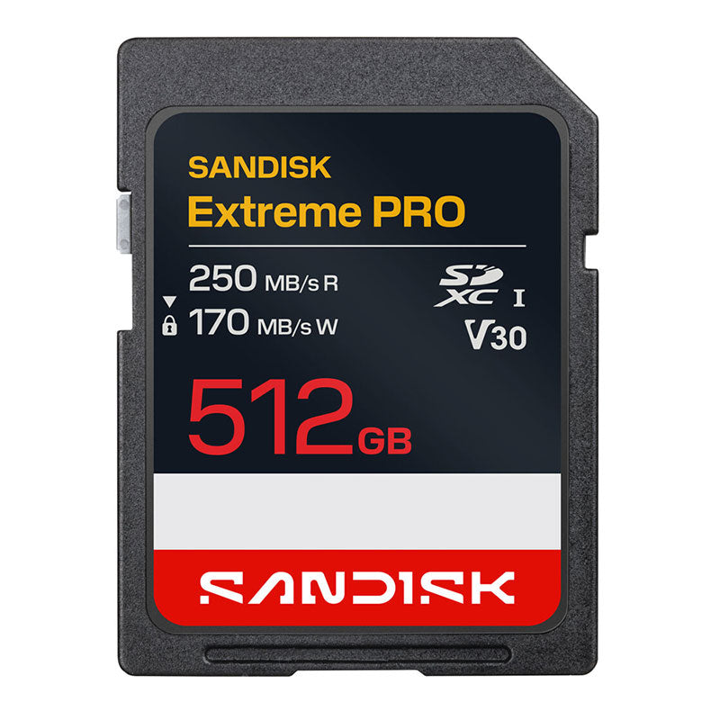 SanDisk Extreme Pro SDXC Memory Card UHS-I V30 512GB