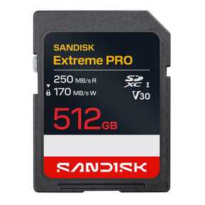 SanDisk Extreme Pro SDXC Memory Card UHS-I V30 512GB