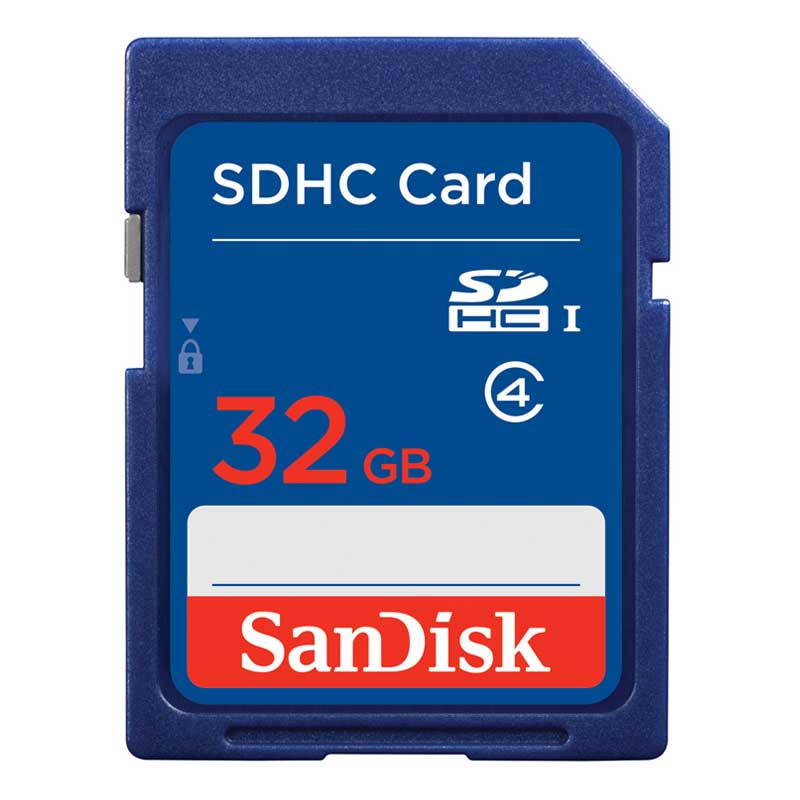 SanDisk SDHC Memory Card Class 4 Retail Pkg 32GB