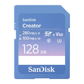 SanDisk Creator Series UHS-II SDXC V60 C10 U3 128GB