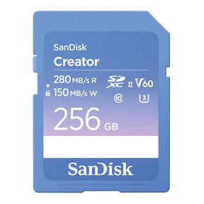 SanDisk Creator Series UHS-II SDXC V60 C10 U3 256GB