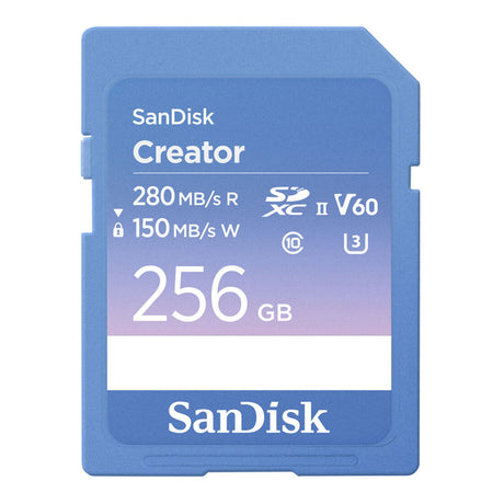 SanDisk Creator Series UHS-II SDXC V60 C10 U3 256GB