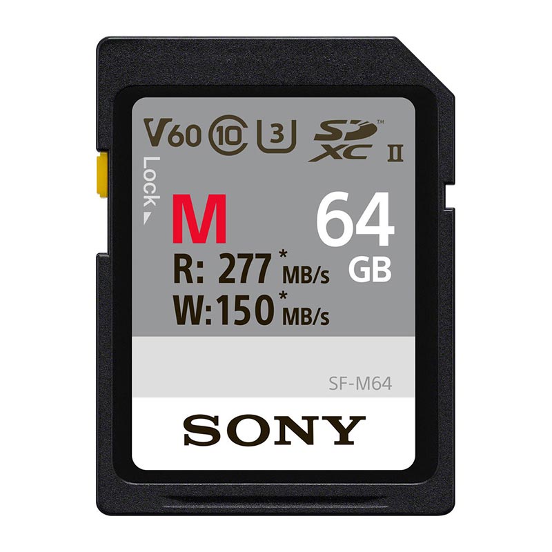 Sony Memory Card SFM64/T2 Video Class V60 SDXC UHS-II U3 Class10 64GB